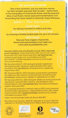 Pukka, Tea Herbal Relax Organic, 20 Count