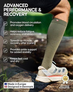 DANISH ENDURANCE 26-32 mmHg Compression Socks - Firm Support, Breathable, Boost Circulation, Men & Women, Training & Recovery