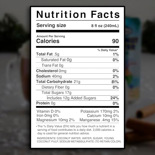 Grace Coconut Water Can with Real Coconut Pieces - 2 Pack 500ml - Agua de Coco