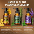 Massage Oil for Massage Therapy, Sore Muscle Massage Oils – 10.5oz, Arnica Oil,Anti Cellulite Eucalyptus,Lavender Essential Oils, Pain Relief & Spa-Quality Relaxation, Body Massage Oil Gifts Set