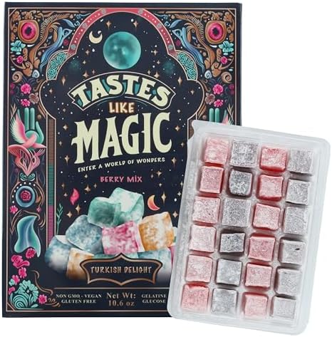 Turkish Delight, Berry Mix, Vegan, Gluten Free, Non-GMO, 10.6 oz Strawberry, Raspberry, Blackberry, Blueberry Turkish Delight