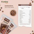 VEMINA Star Anise Seeds 500g, Premium Whole Chakri Phool, Strong Aroma & Natural Flavor, Spice for Cooking, Baking, Tea & Ayurveda