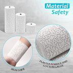 3 Packs 54FT Plaster Cloth Rolls 2,4,6 Inches Wide, Paris for Crafts Strips White Bandages for Art Paper Sheets, Body Casting and Art Project