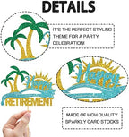 WeBenison Happy Retirement Cake Topper/Enjoy Retirement Party/Going Away Farewell Party Decorations Gold Glitter
