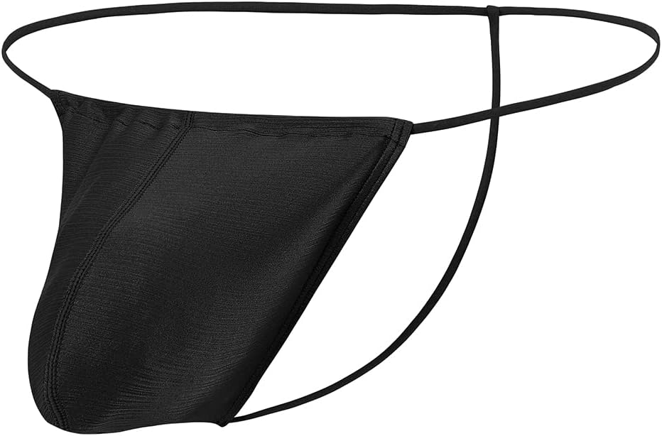 ZONBAILON Men's Thong Underwear G String Adjustable Bulge Pouch Seamless Sexy Swimwear Panties 1 or 3 Pack