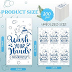Seajan 200 Packs Bathroom Paper Napkins Disposable Bathroom Paper Guest Hand Towels Decorative Paper Napkins for Hostess Gifts Shower Spa Wedding Birthday Party Supply(Dark Blue)