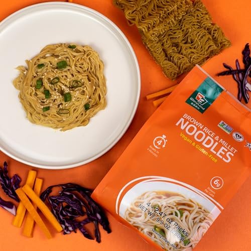 Gloryland Brown Rice and Millet Noodles (10oz) - Pack of 6