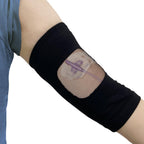 PICC Line Cover with Mesh Viewing Window, Upper or Lower Arm Line Protective Sleeve, Non-slip Silicone Gasket Inside, Comfort Cast Protector, 1 PCS (S)