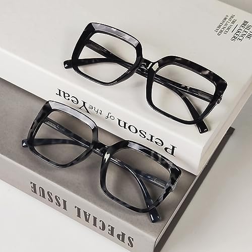 Eyekepper Reading Glasses for Women 4-Pack Large Frame Readers Eyeglasses Oversize +1.25