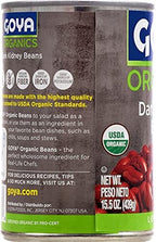 Goya Foods Organic Dark Red Kidney Beans, 15.5 Ounce (Pack of 2)