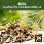 Angelica Root, by Herb Co, Angel of Herbs, Used to Bake Breads, Cakes, Muffins & Cookies, Add to Tea Blends, Cut & Sifted, 1/4 lb