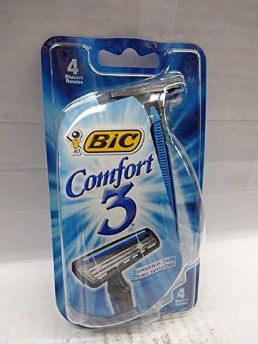 Bic Comfort 3 Sensitive Disposable Shaver 4 ea (Pack of 2)