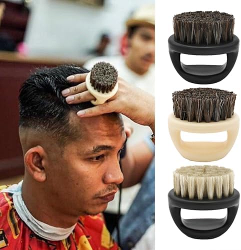 Boar Bristle Beard Brush - Beard Man Brush, Beard Grooming Brush | Natural Boar Bristle, Wooden Handle Beard Styling Tool, Men's Facial Hair Care Accessory, Distributes Oils Evenly Strengthens Beard