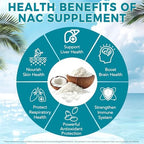 NAC Supplement (N-Acetyl Cysteine) Softgels with NAD+, Coconut Oil & MCT Oil, Non-GMO, Gluten Free, 300 Count