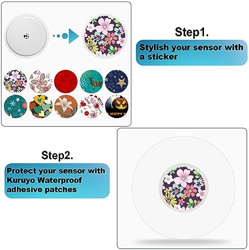 Libre 3 Plus Sensor Covers & Stickers Freestyle Waterproof Adhesive Patches Hypoallergenic and Latex-Free Over Patch Clear Tape Strong Adhesion Long-Lasting 40 Pack