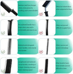 OKOM Multifunctional Stainless Steel Crevice Cleaning Brush - Hard Bristles for Kitchen & Bath Gap Cleaning