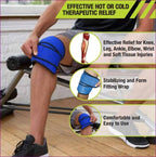 Pro-Tec Athletics Hot/Cold Wrap for Knee and Ankle, Provides Heat and Cold Relief, Dual Strapping System for Compression