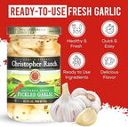 Christopher Ranch Pickled Garlic Cloves in a Jar | 100% California-Grown Fresh Garlic | Peeled and Pickled for Convenience | Ideal for Cooking, Snacking & Pickled Vegetables Lovers | 8 oz (Pack of 1)