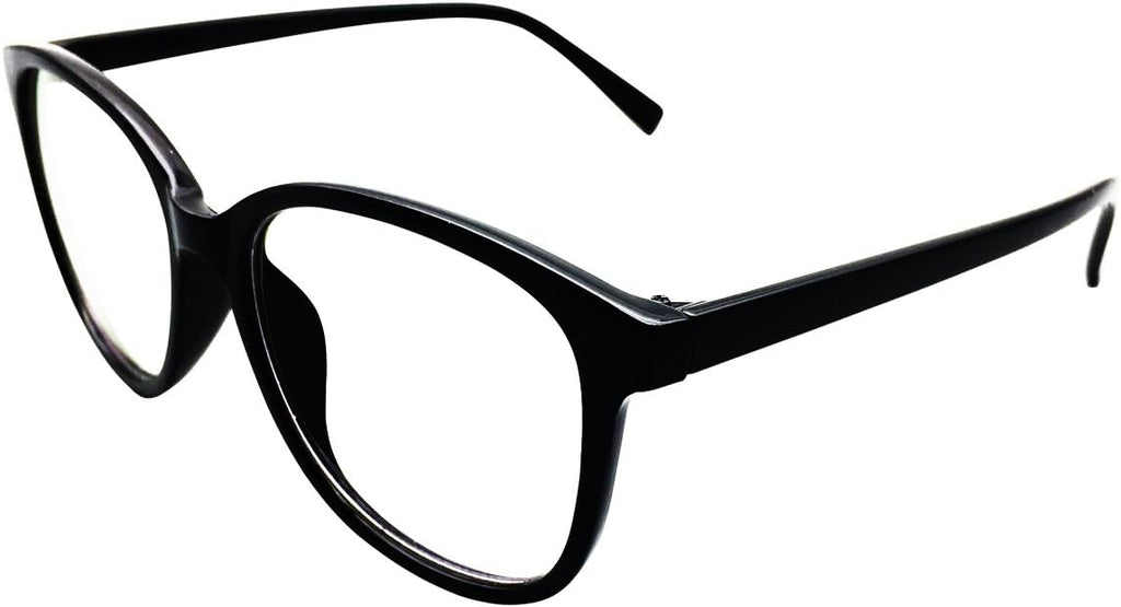 Mens Womens Oversize Readers +3.75 Black 1.56 High Index Lenses Reading Glasses Eyewear