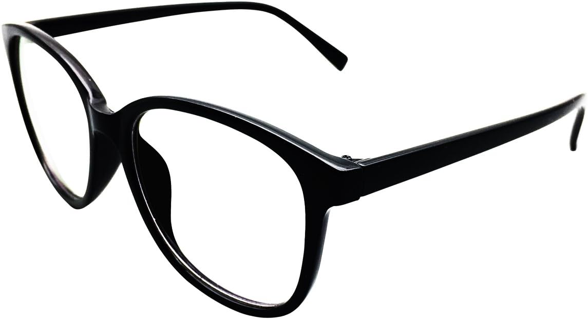 Mens Womens Oversize Readers +2.75 Black 1.56 High Index Lenses Reading Glasses Eyewear