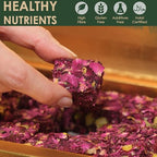 Turkish Delight with Rose Petals and Pistachio – Soft Lokum Candy, Gourmet Turkish Sweets Gift Box, Delicias Turcas, 17.6 oz (500g)