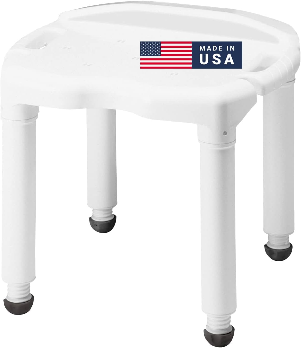 Carex Universal Bath Seat and Shower Chair, Heavy Duty Shower Bench for Bathtub, Safety Bath Seat Stool for Seniors and Disabled, Supports up to 400 lbs, Adjustable Height Shower Bench for Inside Tub