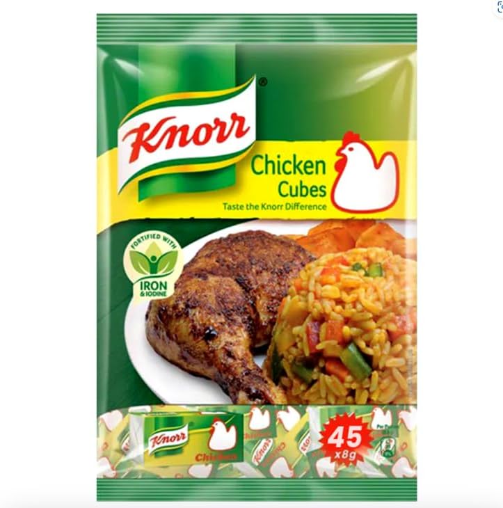 Knorr Nigerian Chicken Seasoning Cubes (45 X 8g Cubes) 360g - Taste the Knorr Difference