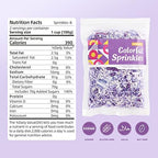 Purple Sprinkles For Cake Decorating, Cupcake, Cookies, Ice Cream Topper, Dreamy purple Cake Sprinkles Baking, Perfect For Birthdays Party, New Year’S Eve, 7 Ounces