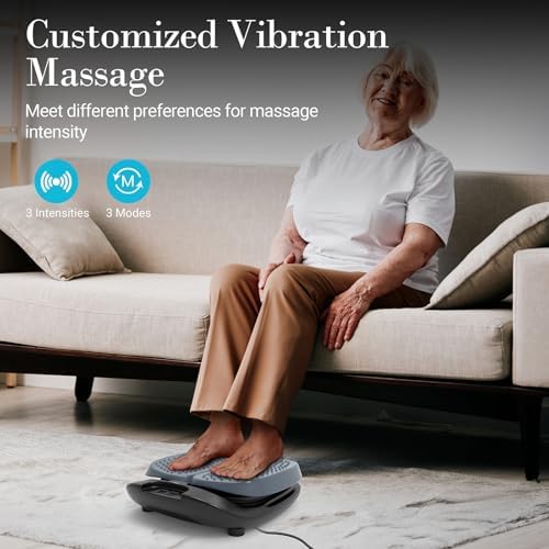 CuPiLo Foot Massager for Neuropathy FSA Eligible HSA, Adjustable Vibration Foot Massager with Heat & Remote Control, Electric Feet Massager for Legs Circulation, Plantar Fasciitis Pain, Stress Relief