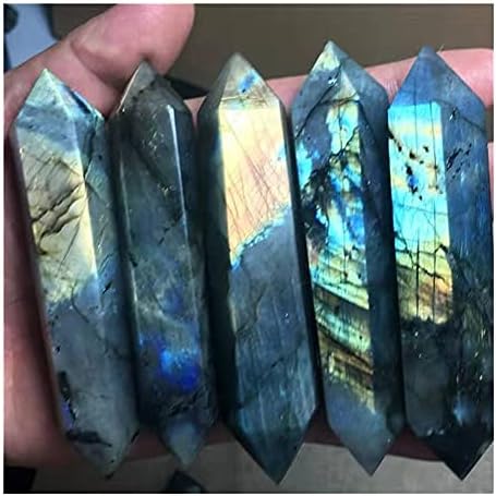 Health & Household Natural Labradorite Crystal ColumnMagic Wand Obelisk Point Reiki
