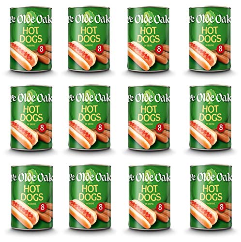 Ye Olde Oak 8 Hot Dogs in Brine 12 x 400g