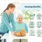 We&Life Silicone Adult Bib for Elderly, Men and Women - Washable With Food Catcher