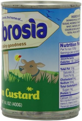 Ambrosia Devon Custard, 14.1-Ounce Can (Pack of 4)