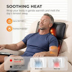 Shiatsu Full Body Massage Mat with Heat, Detachable Massager Pad, 10 Vibrating Motors, Deep Tissue Pain Relief for Back, Neck & Legs – Relaxation at Home or Office