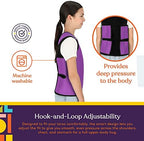 Special Supplies Sensory Compression Vest Deep Pressure Comfort (Purple, Meduim)