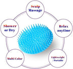 4Pack Hair Scalp Exfoliator Brush Dandruff Cleaning Brush, Flexible Scalp Massager, Shower Shampoo Brush for Home, Office, Travel and Pets