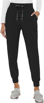 Med Couture Women's Cargo Scrub Jogger Pants, 6 Pockets, Ultra Soft, Stretch, Easy Care Soft Medical Uniform Bottoms - MC7705