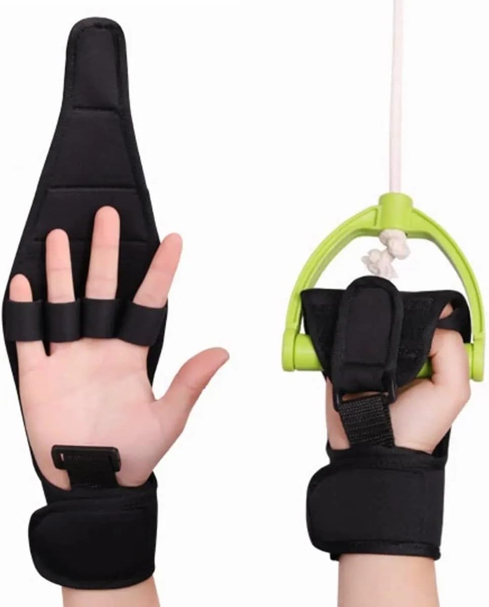 Finger Splint Brace ability Fingers Support Training BraceFinger Anti-Spasticity Rehabilitation Auxiliary Training Gloves For Stroke Hemiplegia Patient Athlete Finger Universal Thumb Wrist Splint