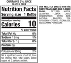 Snapple Zero Sugar Half 'n Half Tea, 16 fl oz recycled plastic bottle, Pack of 12