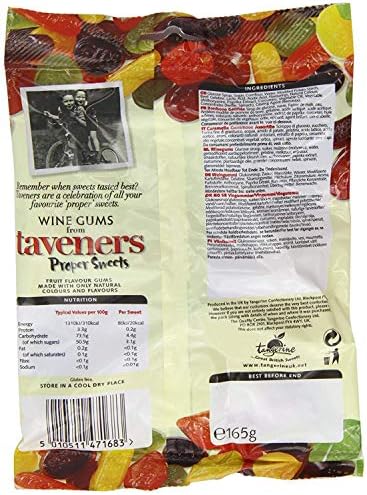 Taveners Wine Gums, 3 bag pack, 5.8oz each