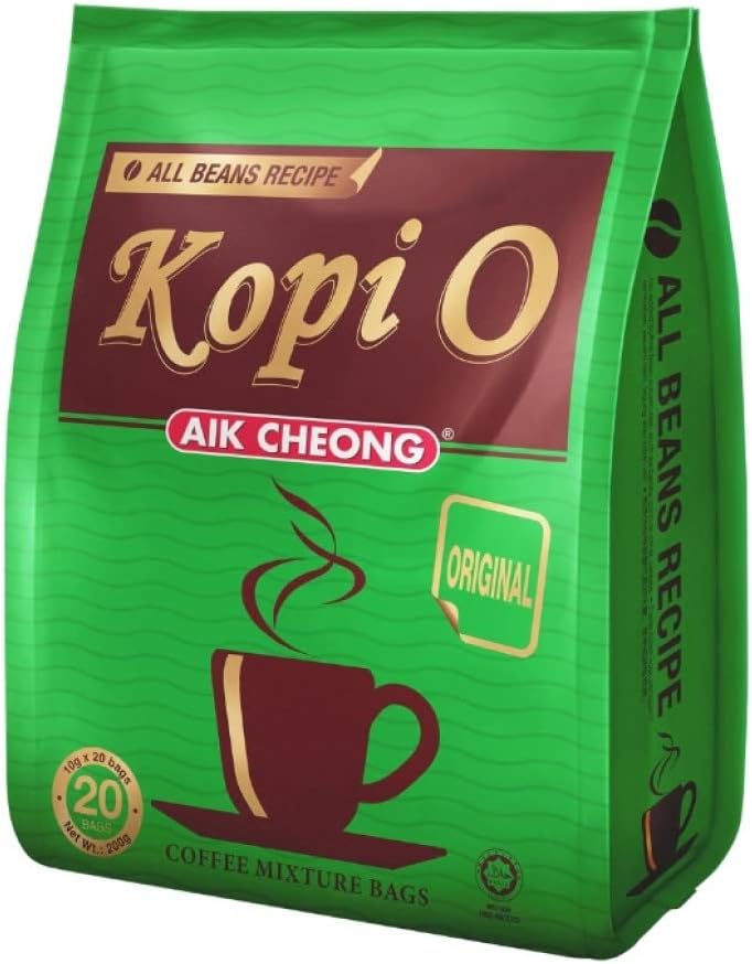 Aik Cheong Kopi-O Bags/Original/Finest Liberica Beans Roasted To Perfection/Coffee Freshness Instantly Sealed/ 20s x 10g/pack