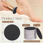 Gisafai 250 Pcs 100 Grit Sanding Replacement Pad Bulk Sandpaper Disk for Electric Foot File Callus Remover Tool Black Foot File Disc for Men Women Heels Dead Cracked Skin Dry Dead Skin Removal