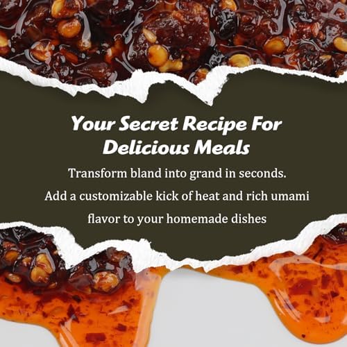 Kah's Journey Xtra Spicy Szechuan Chili Oil - 15.87oz (450g) Garlic and Onion Flavor, Vegan, Sugar Free Chili Sauce with Spicy Chili Crisp, Good on Noodles, Meats, Veggies
