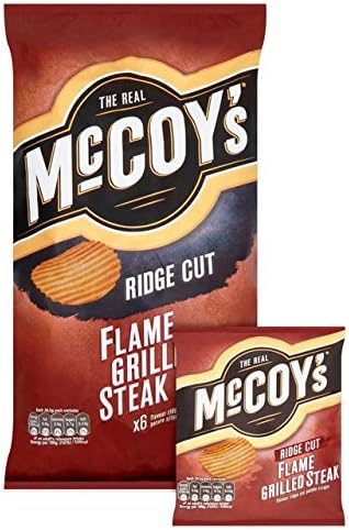 McCoys Flame Grilled Steak Crisps 6 X 32G