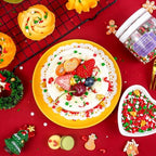 Christmas Sprinkles, Edible Confetti Round, Gold Sprinkles for Cupcake Decorating, Edible Christmas Cake Decorations, Cupcake Toppers, 130g/4.58oz