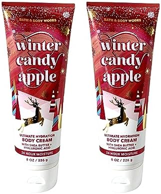 Bath & Body Works Ultimate Hydration Body Cream (Winter Candy Apple), 8.00 Ounce (Pack of 2)