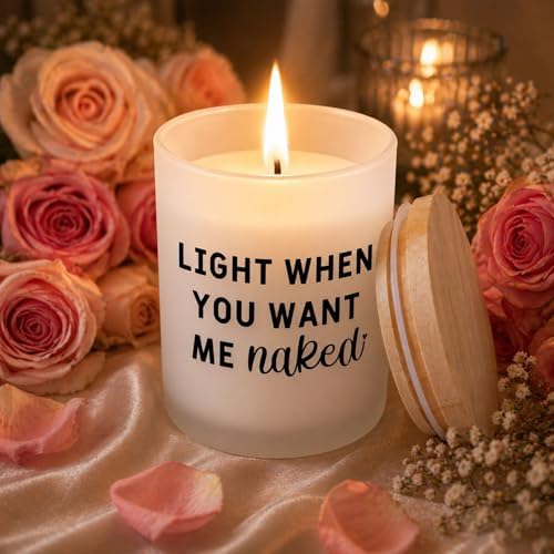 Anniversary Christmas Birthday Gifts for Men Women Wedding Valentines Day Gifts for Him Her Husband Boyfriend, Funny Bachelorette Party Gag Gift for Best Friend, Romantic Couple Candle I Love You Gift