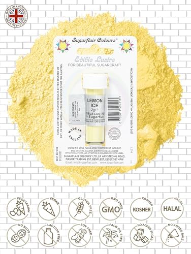 Sugarflair Edible Lustre Powder - Lemon Ice