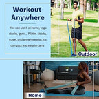 Resistance Bands for Working Out, Physical Therapy Bands, Latex Free Elastic and Exercise Bands Set for Stretching, Suitable for Rehab, Yoga, Pilates, Gym, Home Exercise
