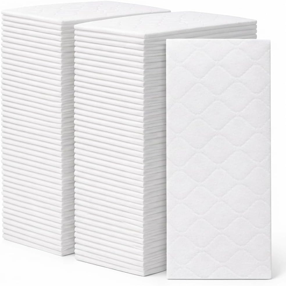 100 Count Luxury Linen-Feel Guest Towels – Thick, Soft & Absorbent Cloth-Like Disposable Hand Napkins for Bathroom, Dinner Parties, Weddings & Special Events